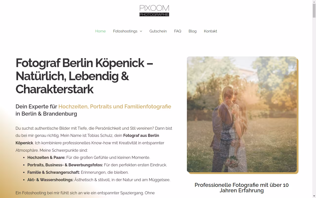 Pixoom Photographie - Dein Fotograf aus Berlin Köpenick